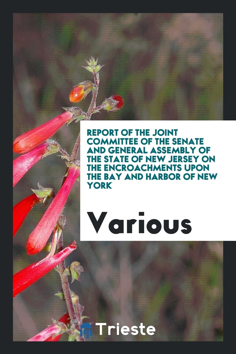 Report of the Joint Committee of the Senate and General Assembly of the State of New Jersey on the Encroachments Upon the Bay and Harbor of New York Books