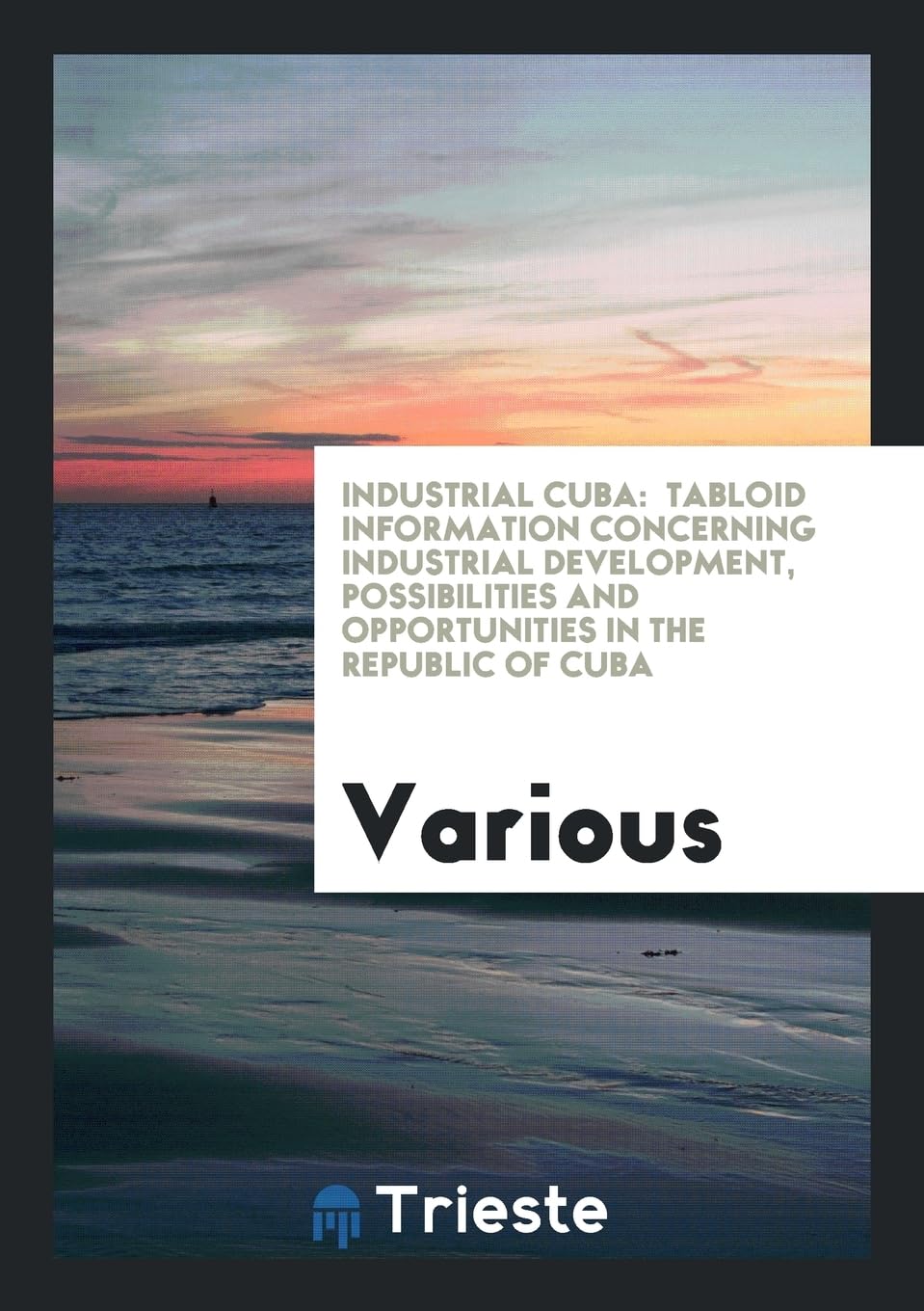 Industrial Cuba: Tabloid Information Concerning Industrial Development, Possibilities and Opportunities in the Republic of Cuba Books