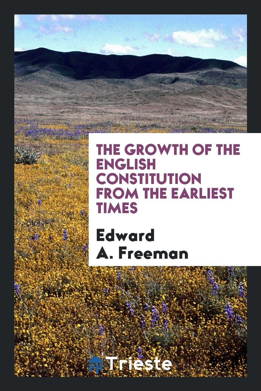 The Growth of the English Constitution from the Earliest Times Politics & History