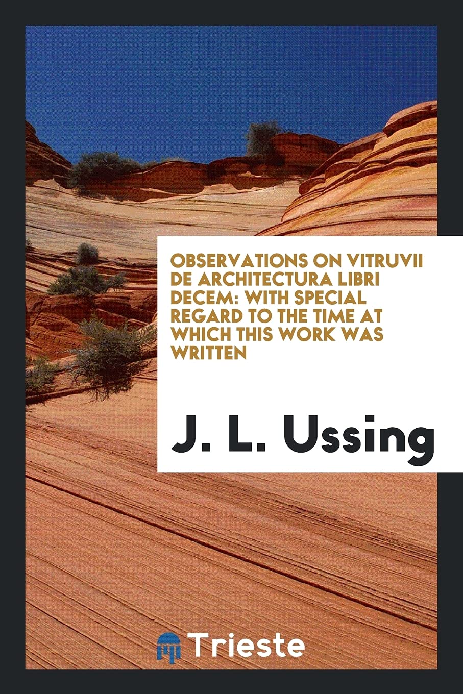 Observations on Vitruvii de Architectura Libri Decem: With Special Regard to the Time at Which This Work Was Written Architecture
