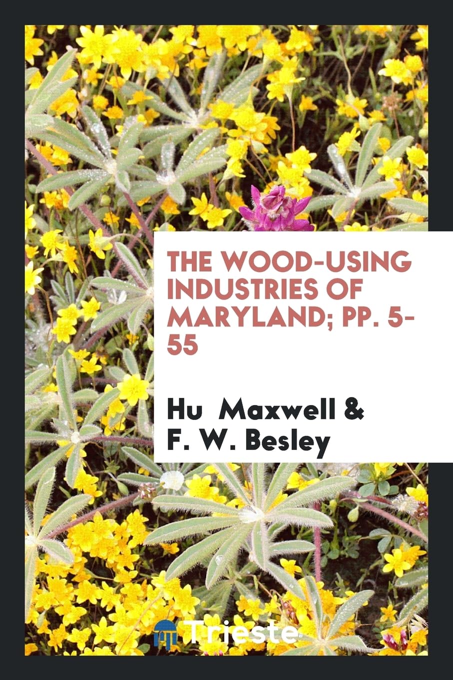 The Wood-Using Industries of Maryland; Pp. 5-55 Contemporary literature