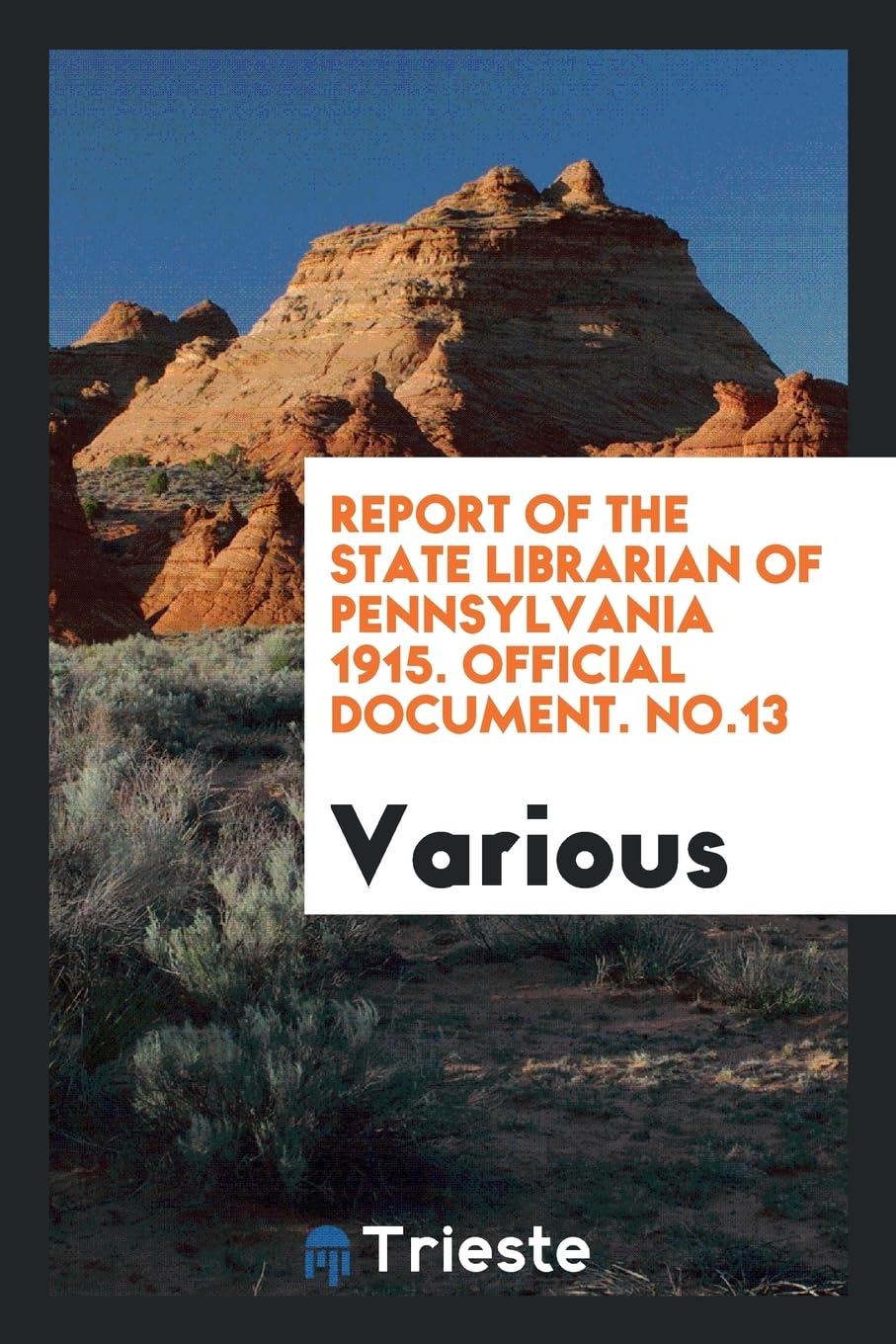 Report of the State Librarian of Pennsylvania 1915. Official Document. No.13 Politics & History