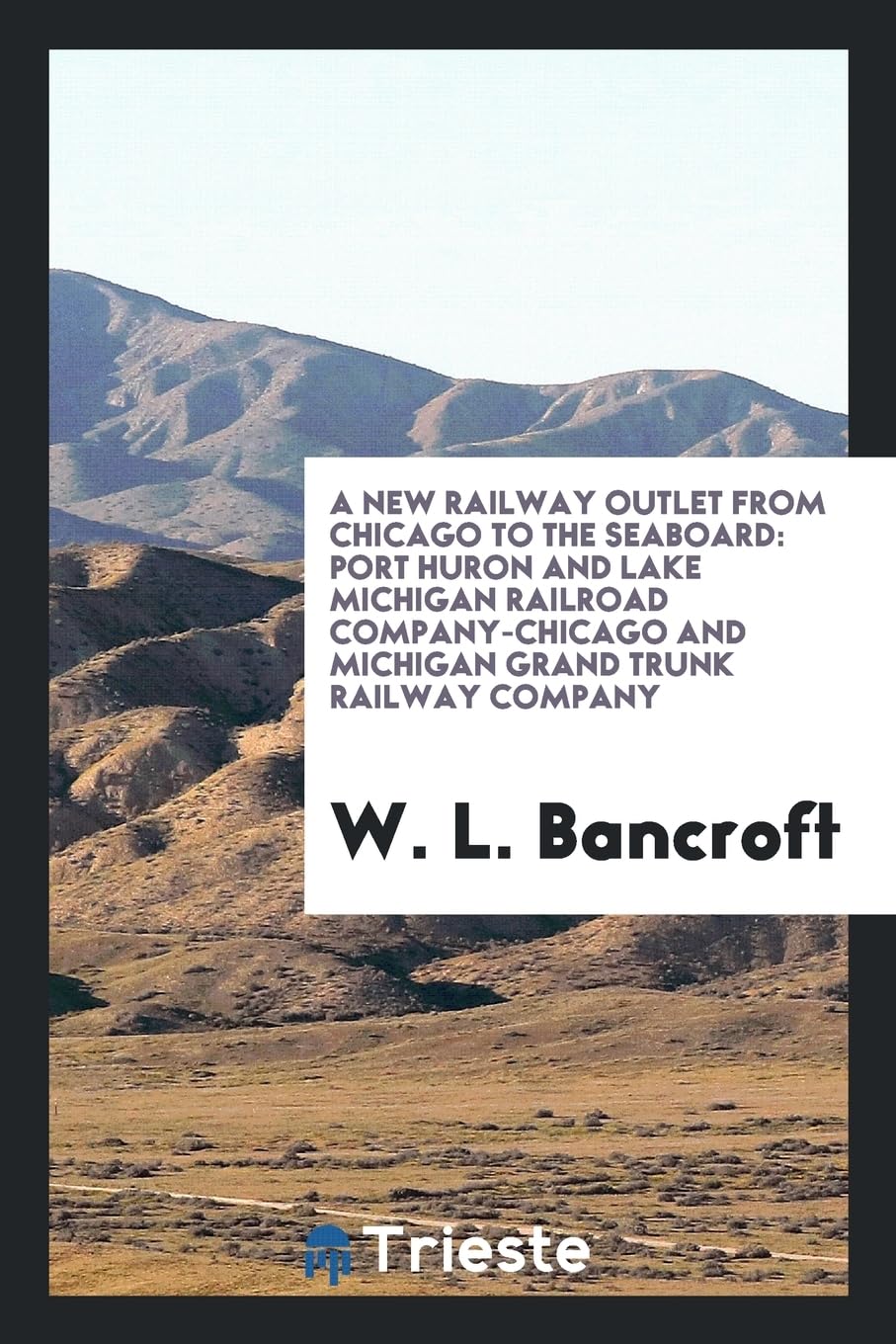 A New Railway Outlet from Chicago to the Seaboard: Port Huron and Lake Michigan Railroad Company-Chicago and Michigan Grand Trunk Railway Company Books