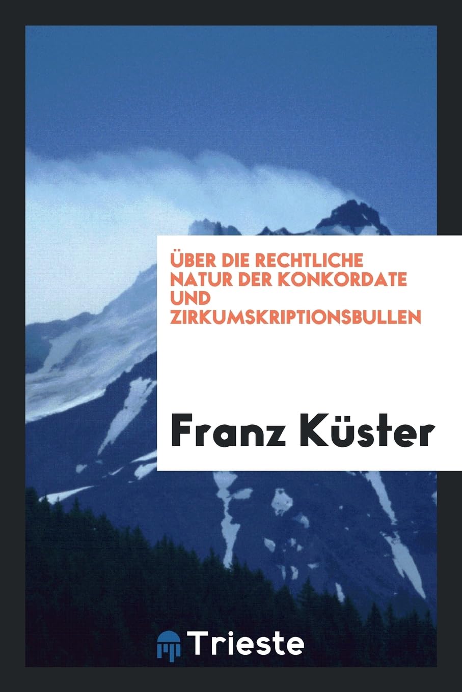 ber Die Rechtliche Natur Der Konkordate Und Zirkumskriptionsbullen Contemporary literature