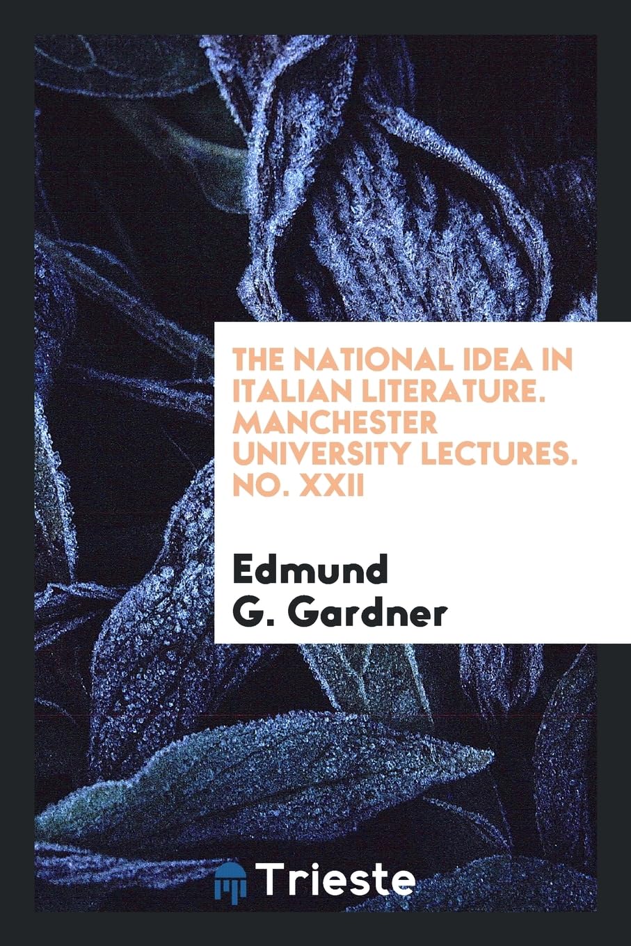The National Idea in Italian Literature. Manchester University Lectures. No. XXII Contemporary literature