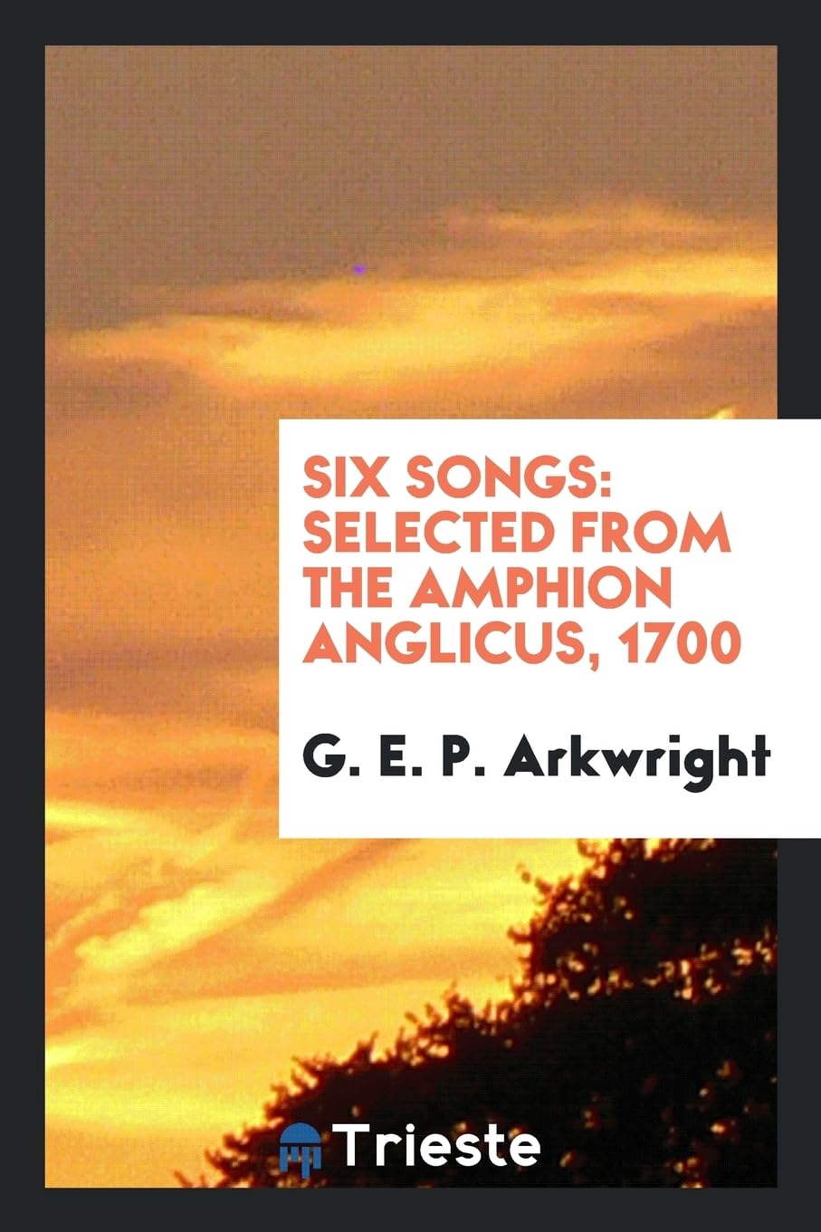 Six Songs: Selected from the Amphion Anglicus, 1700 Sheet Music
