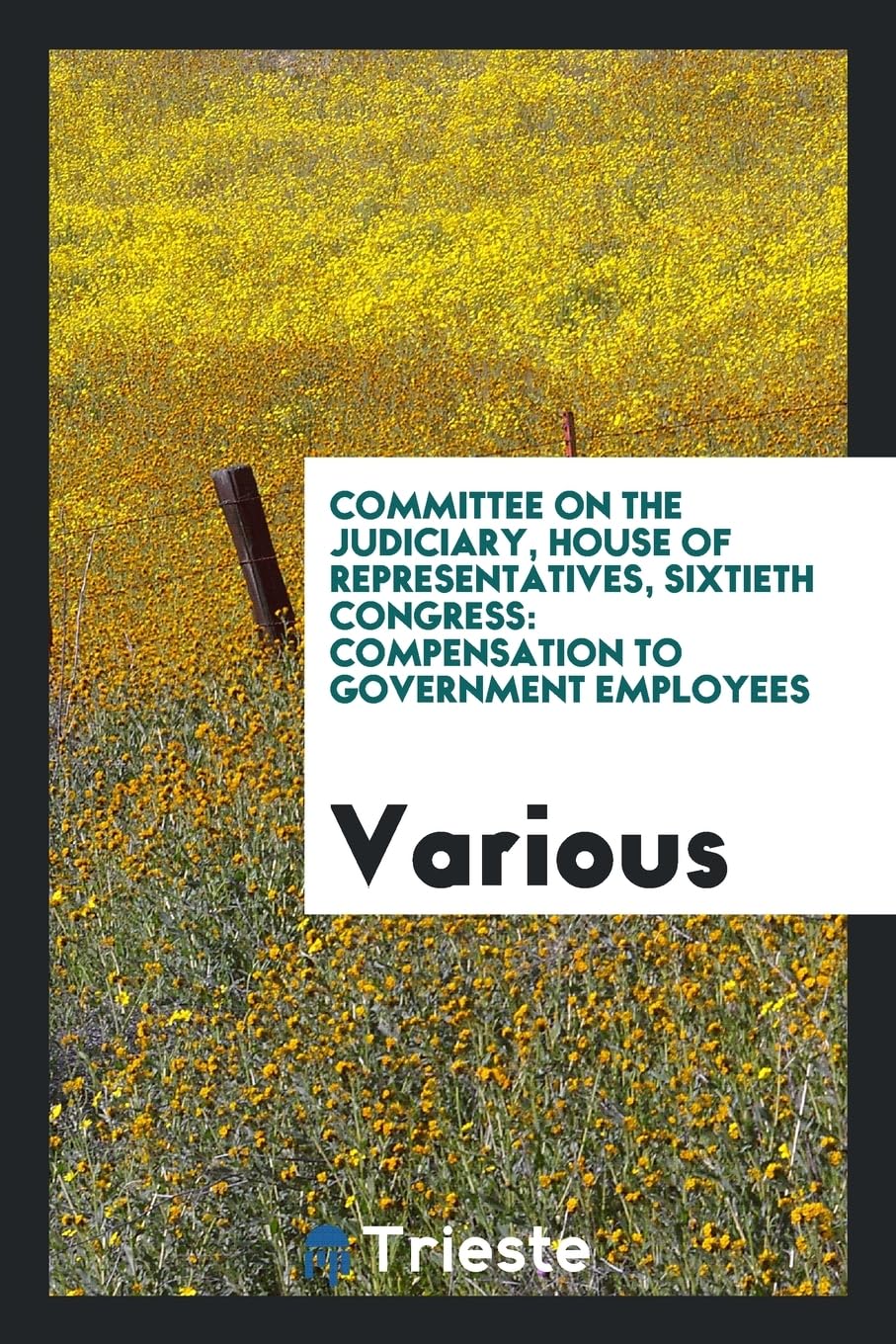 Committee on the Judiciary, House of Representatives, Sixtieth Congress: Compensation to Government Employees Politics & History
