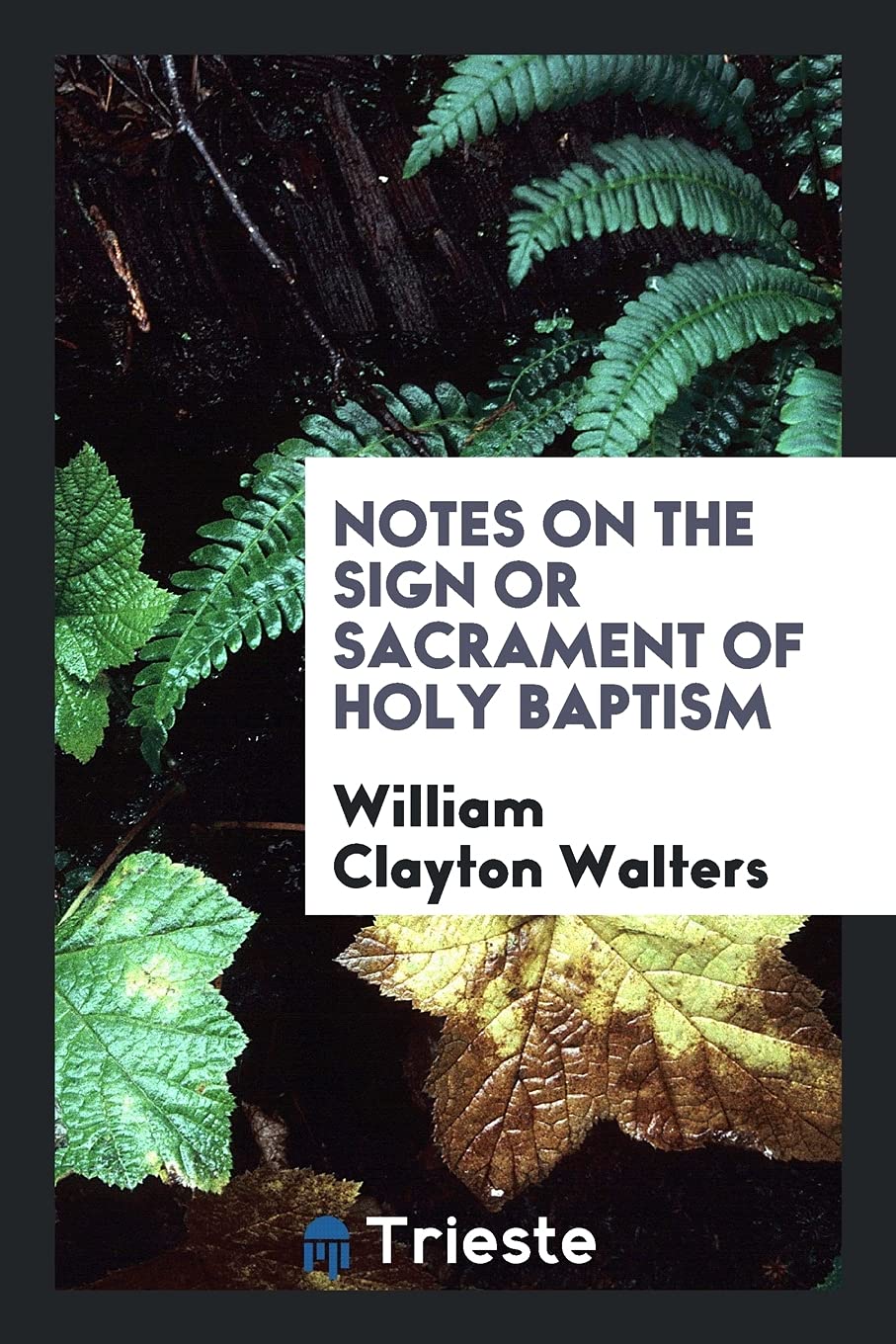 Notes on the Sign or Sacrament of Holy Baptism Politics & History