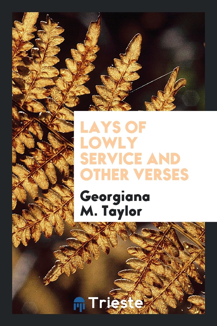 Lays of Lowly Service and Other Verses Books