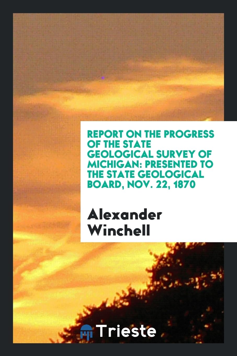 Report on the Progress of the State Geological Survey of Michigan: Presented to the State Geological Board, Nov. 22, 1870 Geology & Geography
