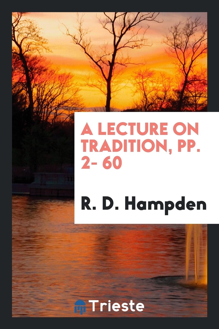 Product Image: A Lecture on Tradition, Pp. 2- 60