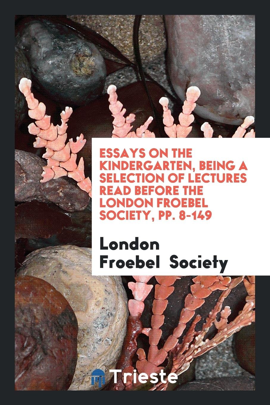 Essays on the Kindergarten, Being a Selection of Lectures Read Before the ... Politics & History