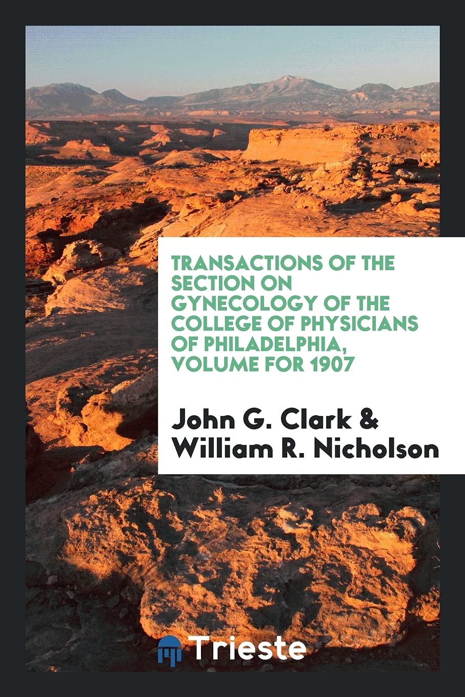 Transactions of the Section on Gynecology of the College of Physicians of Philadelphia, Volume for 1907 Books