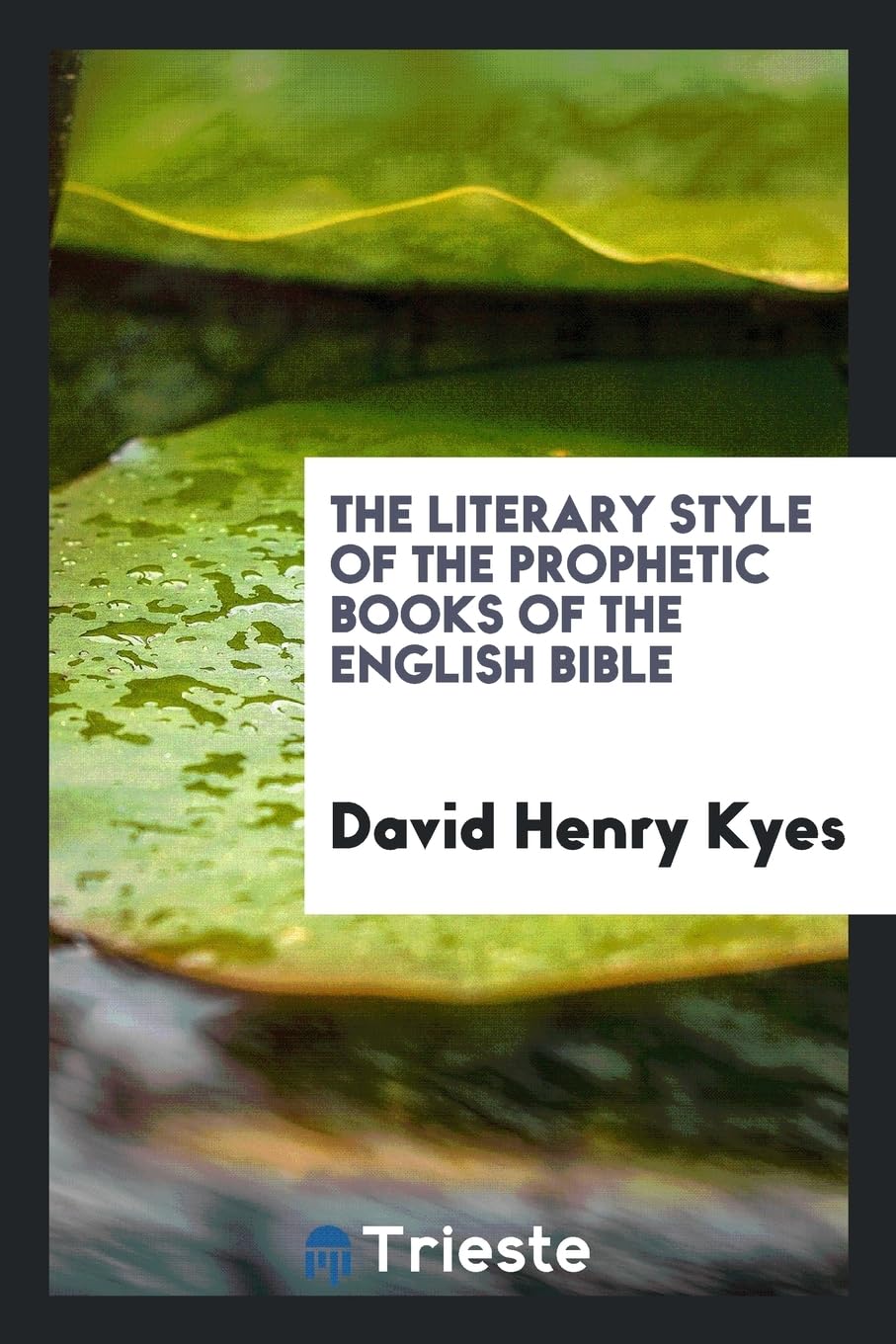The Literary Style of the Prophetic Books of the English Bible Social Sciences
