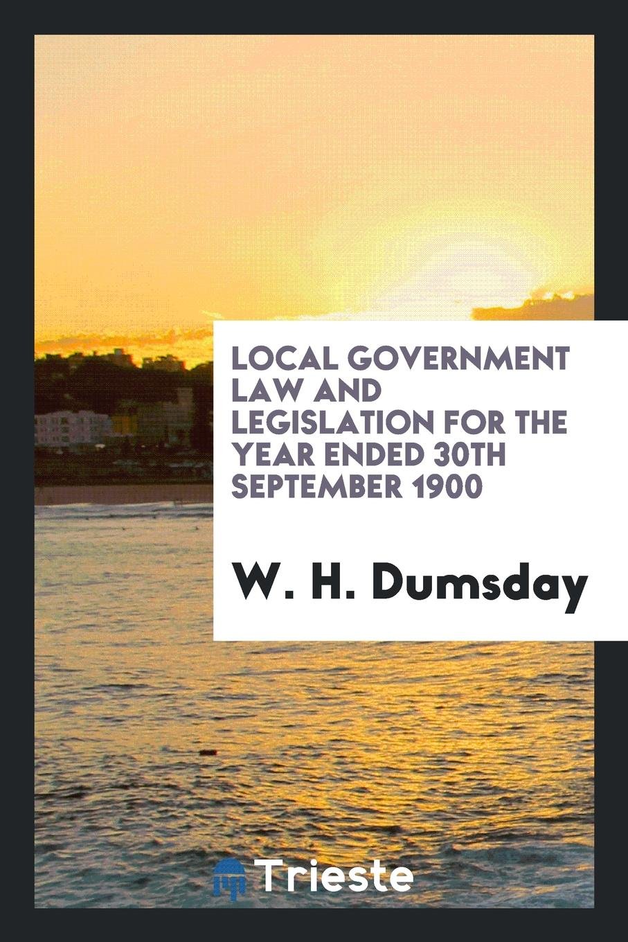 Local Government Law and Legislation for the Year ... Social Sciences