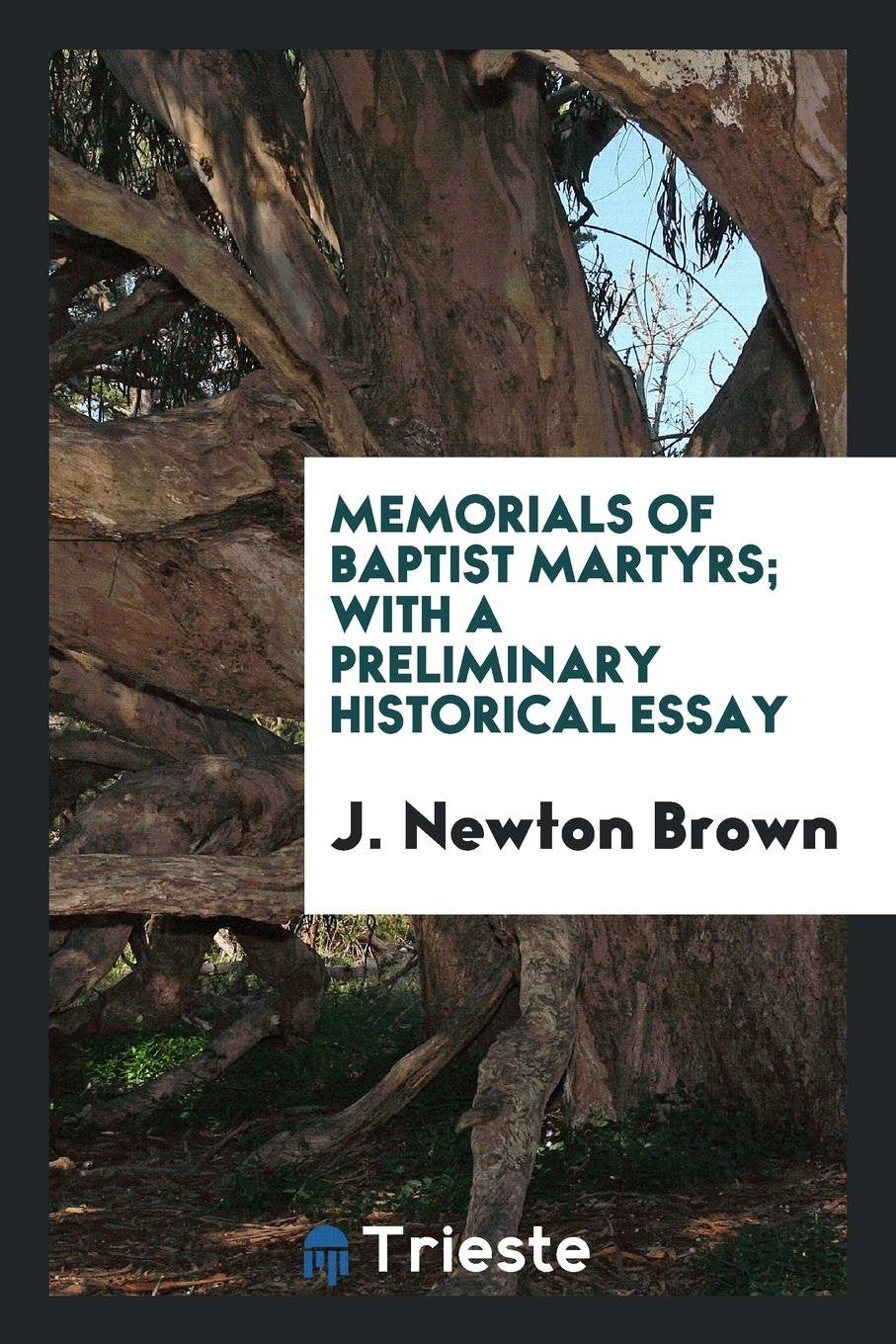 Memorials of Baptist Martyrs; With a Preliminary Historical Essay Politics & History