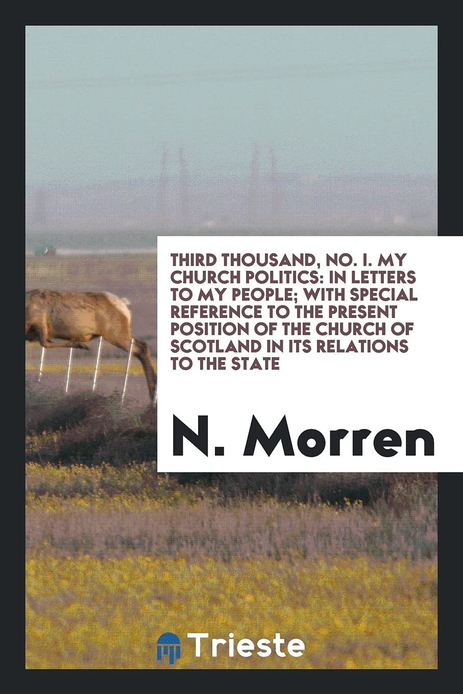 Third Thousand, No. I. My Church Politics: In Letters to My People; With Special Reference to the Present Position of the Church of Scotland in Its Re Contemporary literature Books