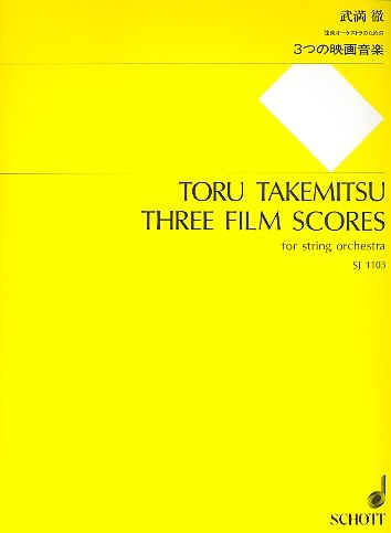 Three Film Scores: on music originally composed for the films. Streichorchester. Partitur. Sheet Music
