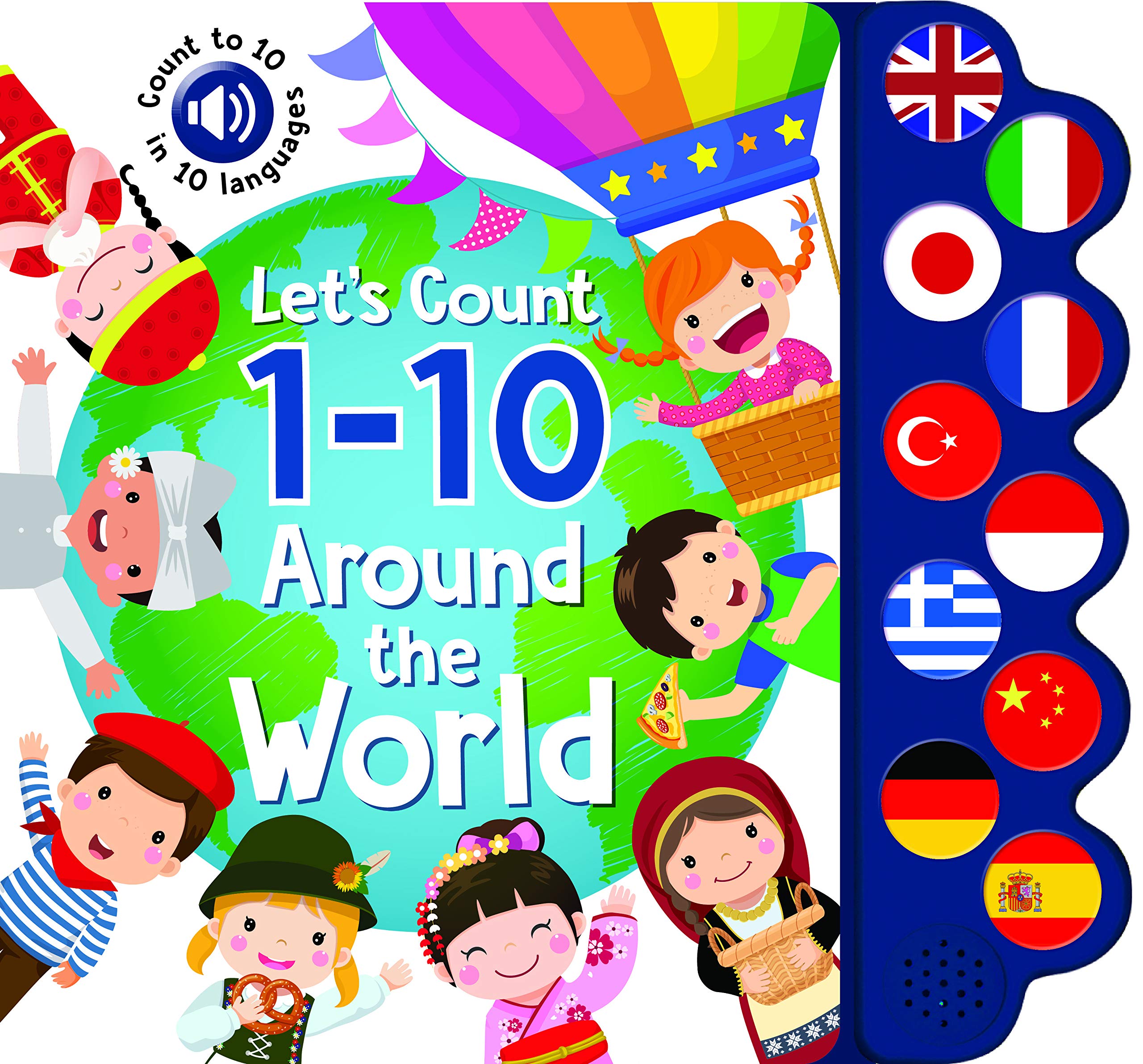 10 Button Sound - Let's Count 1-10 Around the World Tiptoi & Games