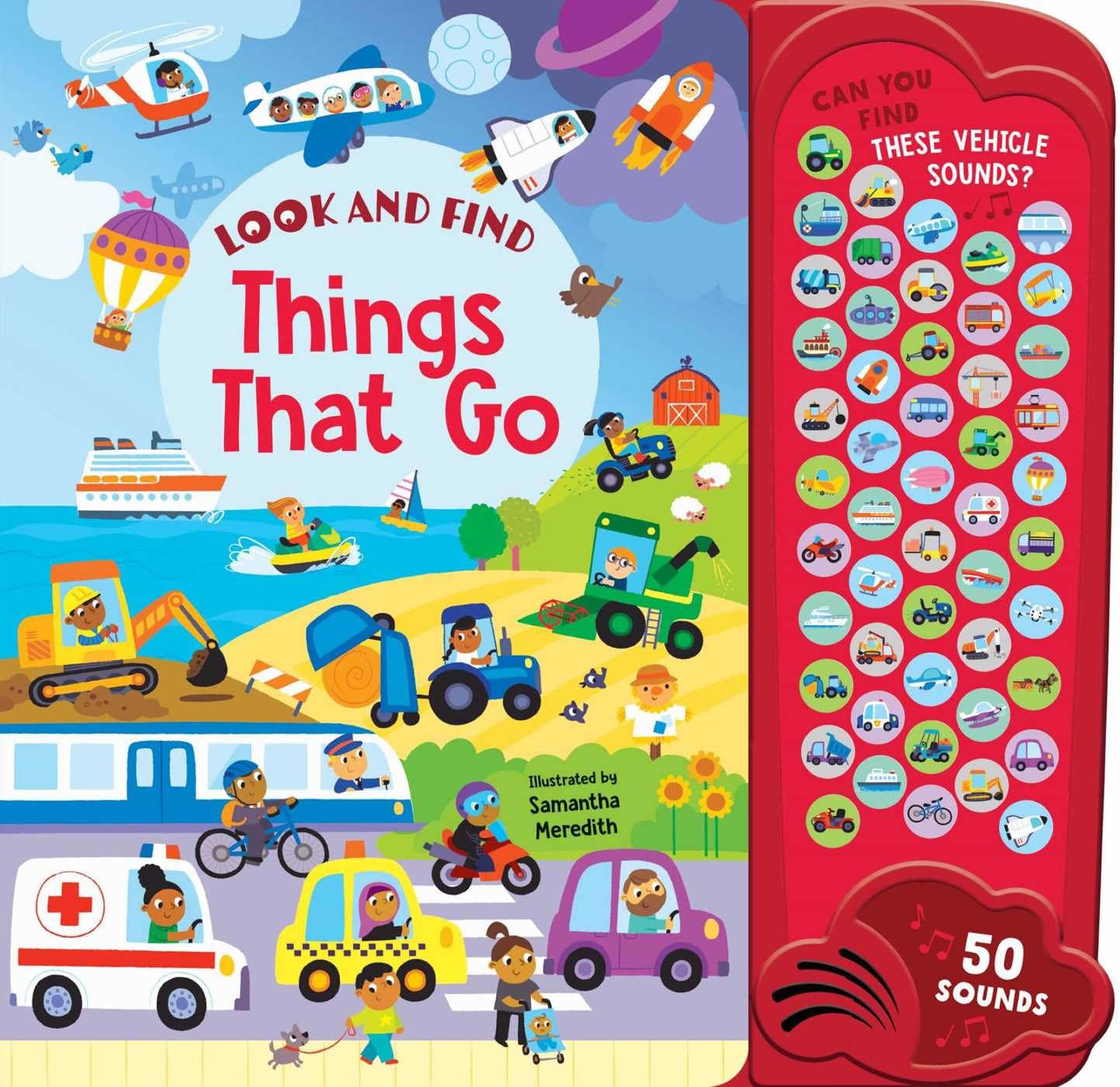 Things That Go: 50 Button Sound Book Search & Find Book With 50 Noises! (Look and Find Mega Sounds) Non-fiction