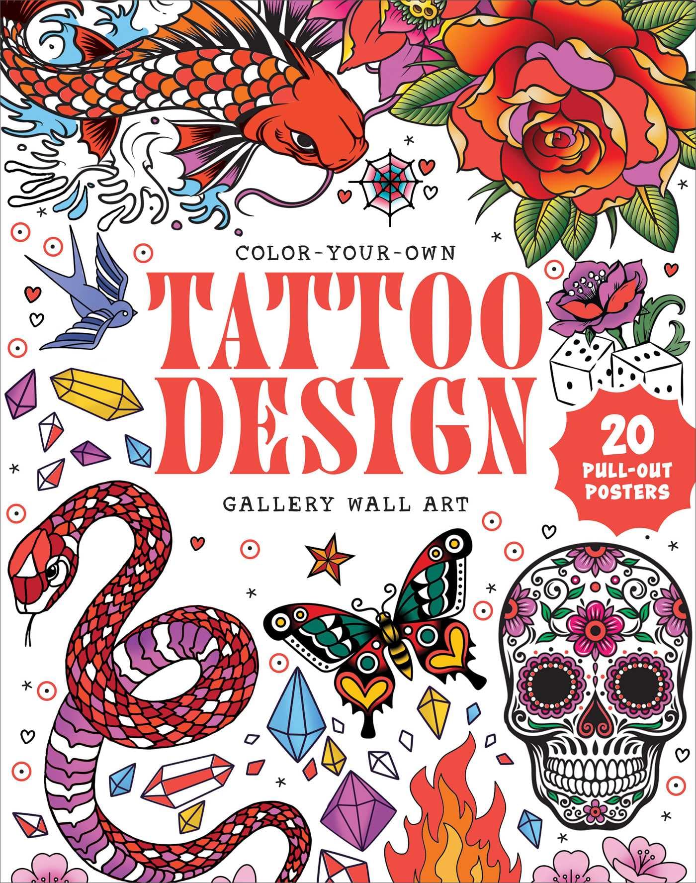 Tattoo Design Coloring Book: Color-your-own Gallery Wall Art Computer Science