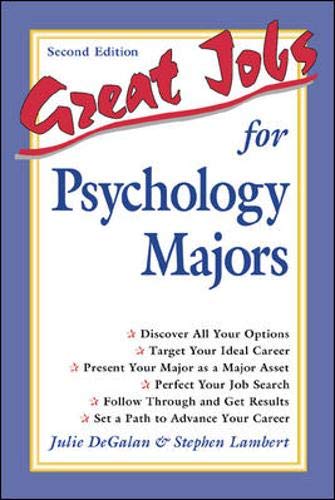 Great Jobs for Psychology Majors (Great Jobs For…Series) Business, Finance & Career