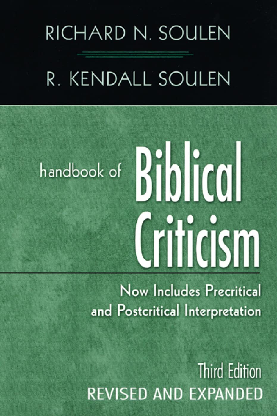 Handbook of Biblical Criticism Religion & Esotericism