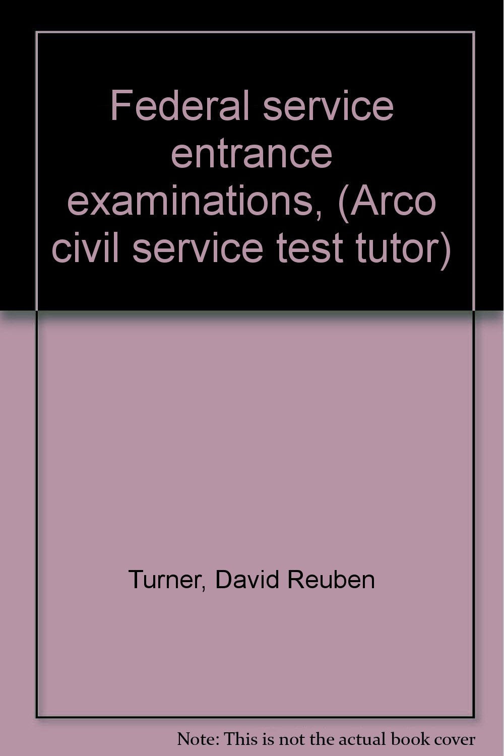 Federal service entrance examinations Books