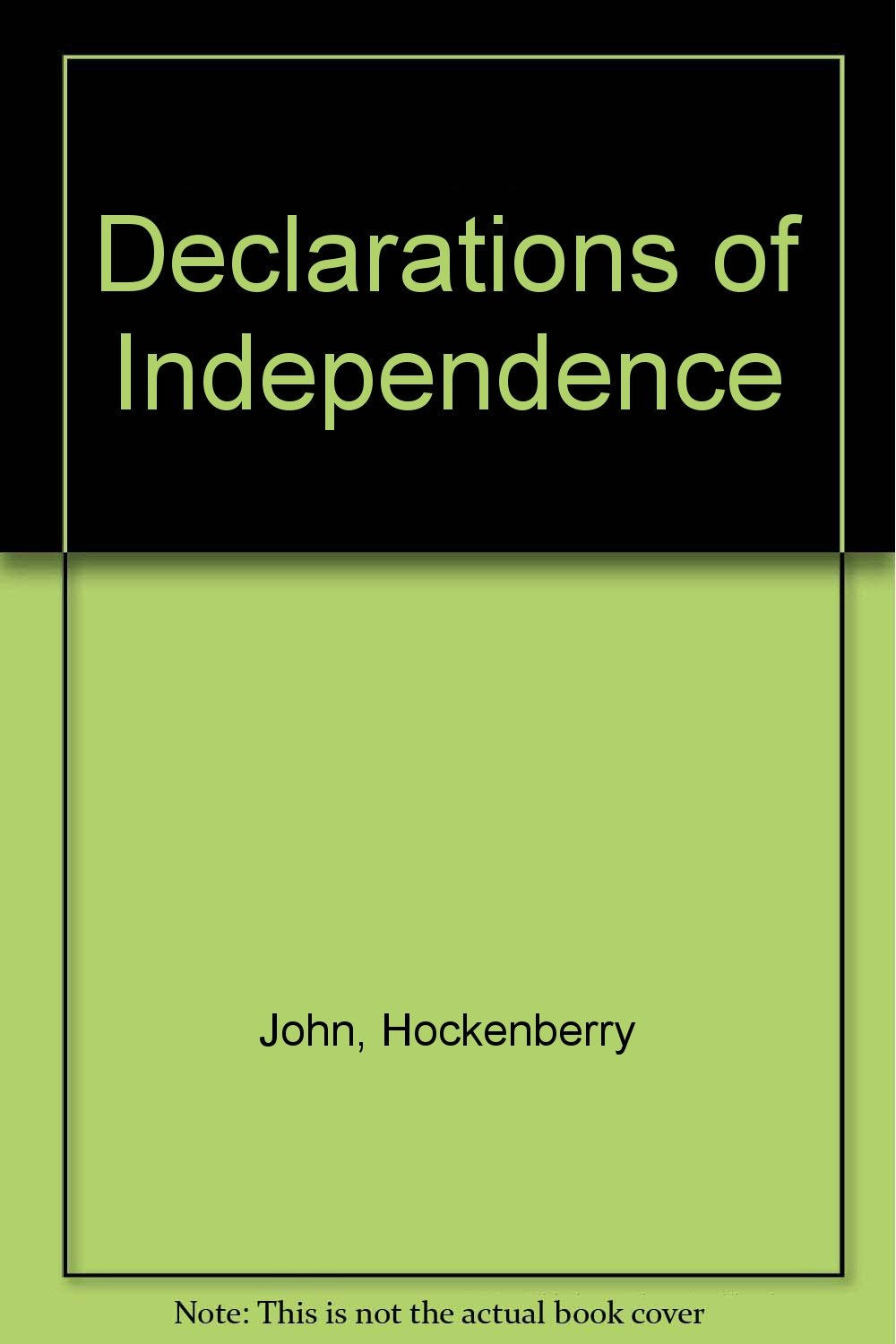Declarations of Independence: War Zones And Wheelchairs Books