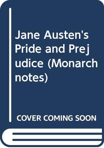 Product Image: Jane Austen's Pride and Prejudice (Monarch notes)