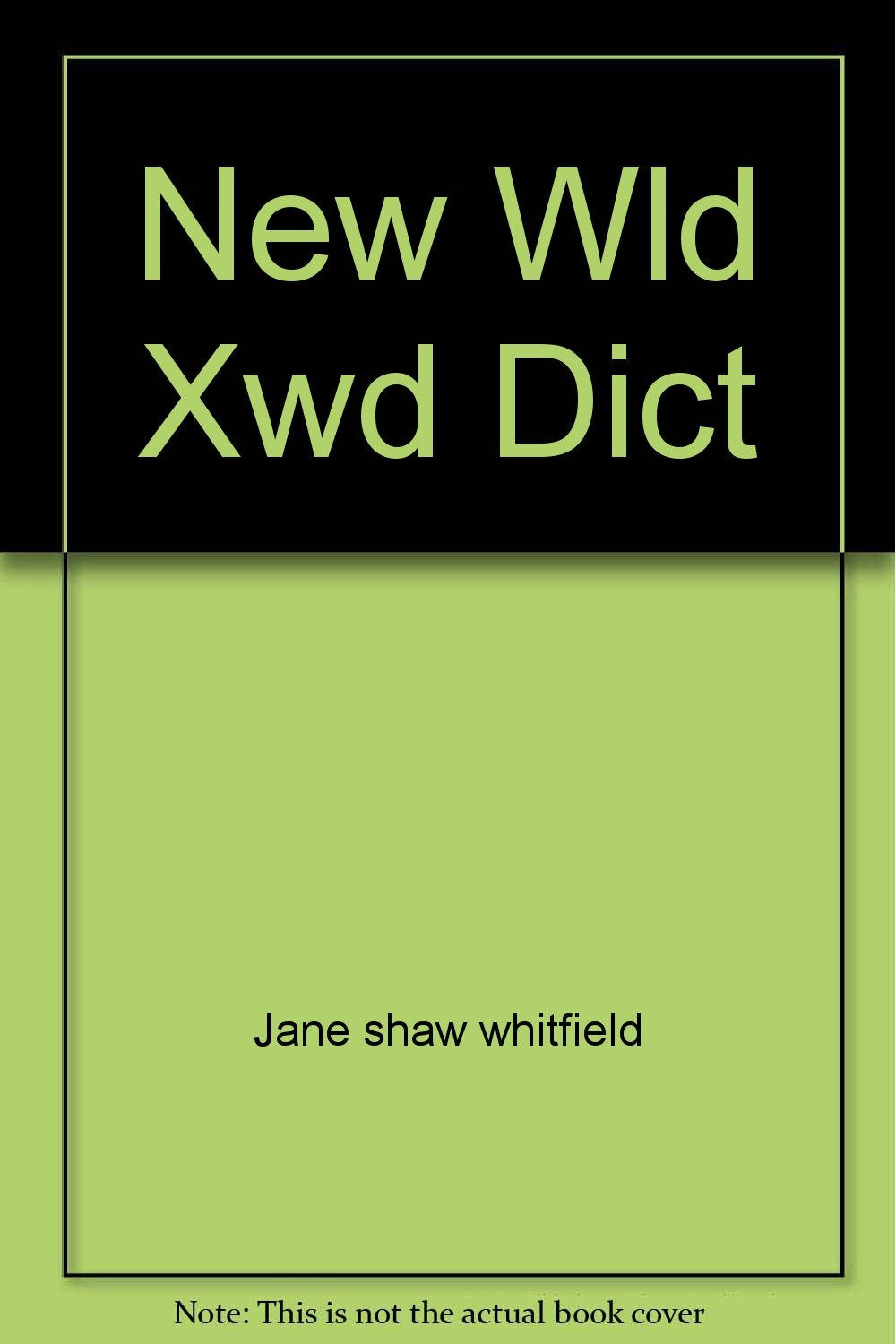 Title: New Wld Xwd Dict book