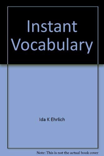 Product Image: INSTANT VOCABULARY