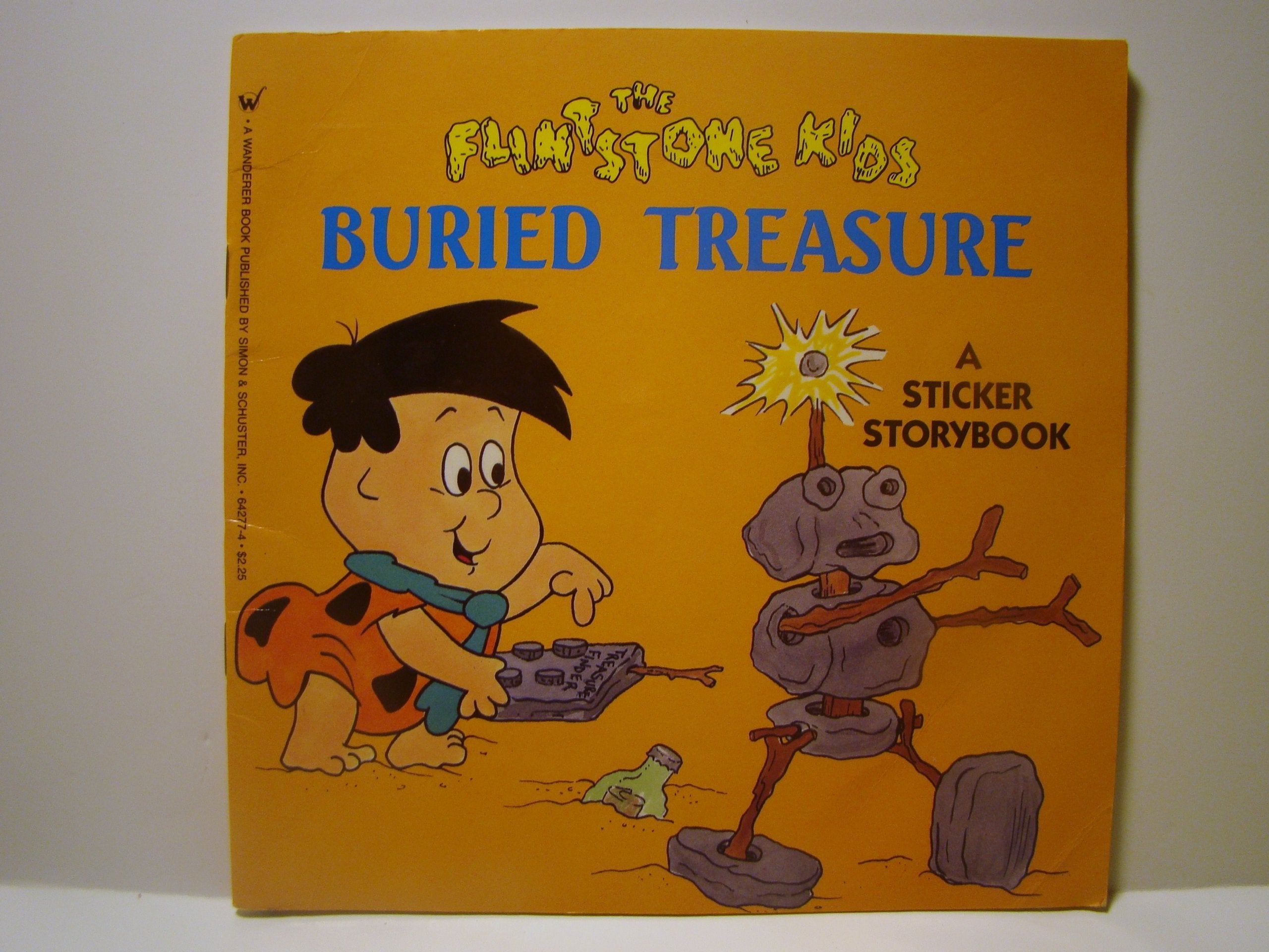 The Flintstone Kids Buried Treasure: A Sticker Storybook Books