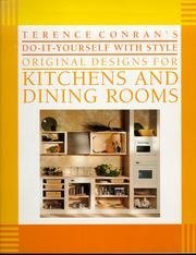 Terence Conran's Do-It-Yourself With Style Original Designs for Kitchens and Dining Rooms book