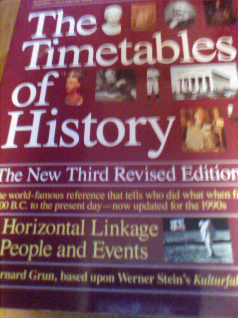 The Timetables of History: A Horizontal Linkage of People and Events book