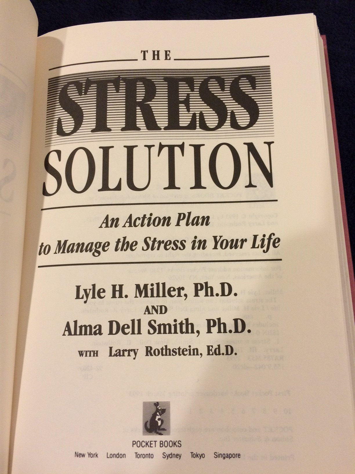 The Stress Solution: An Action Plan to Manage the Stress in Your Life Lifestyle