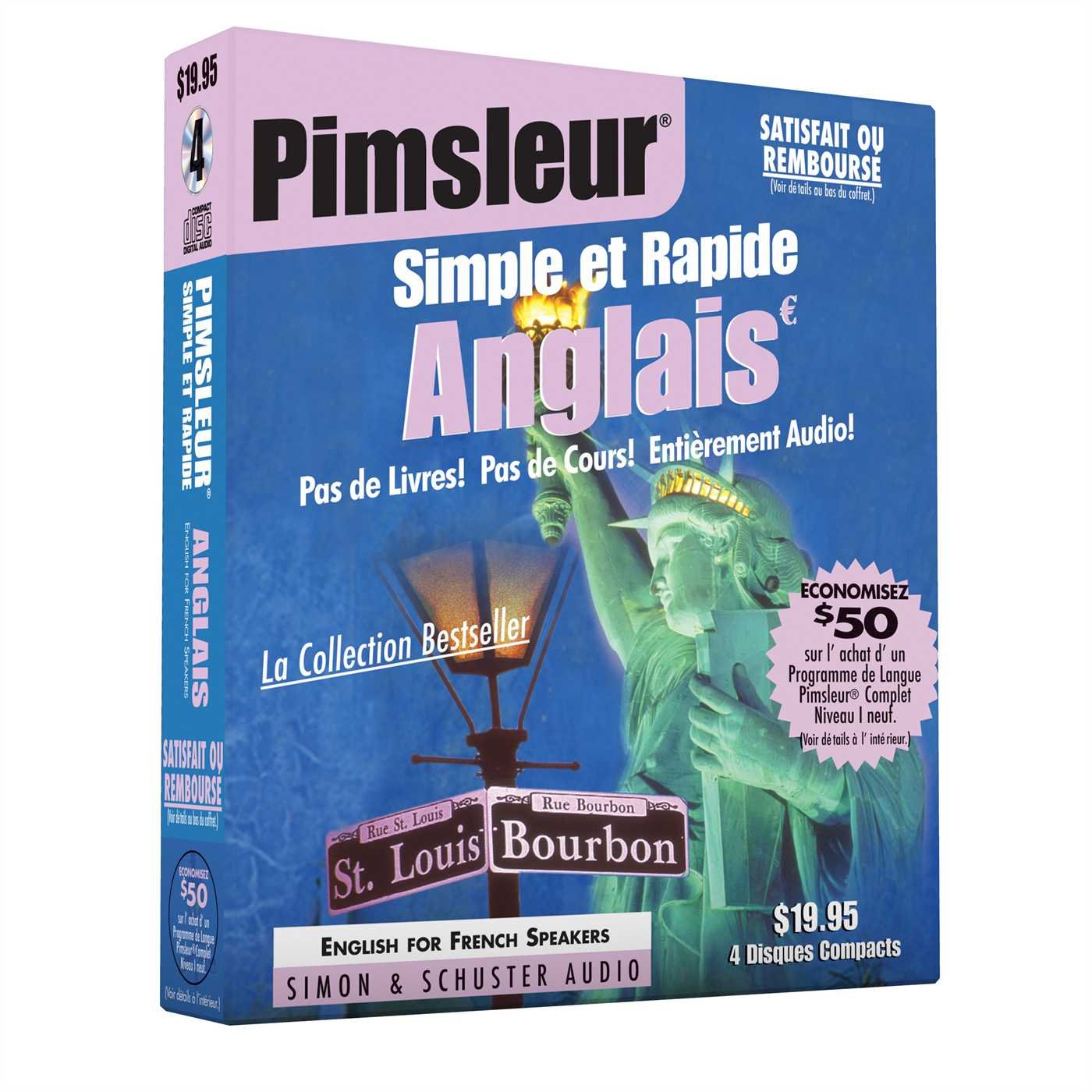 Pimsleur English for French Speakers Quick & Simple Course - Level 1 Lessons 1-8 CD: Learn to Speak and Understand English for French with Pimsleur Language Programs (Volume 1) cd