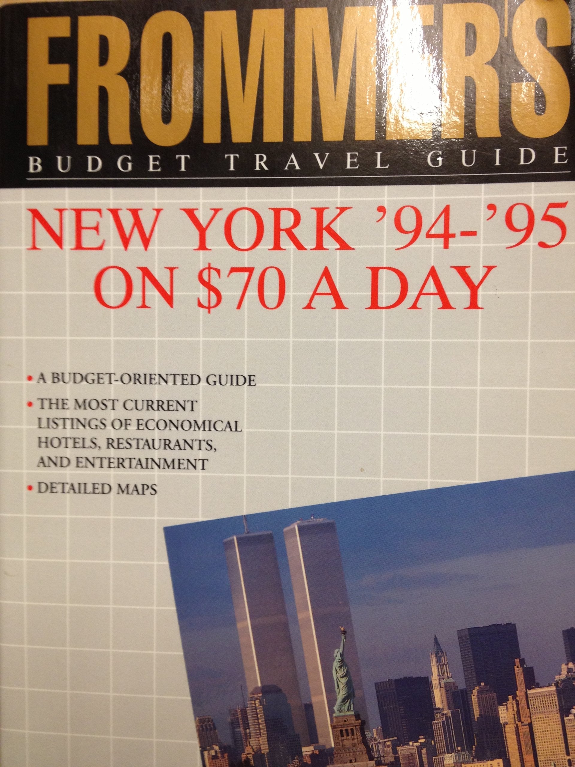 Frommer's Budget Travel Guide New York on '94-'95 on $70 a Day book