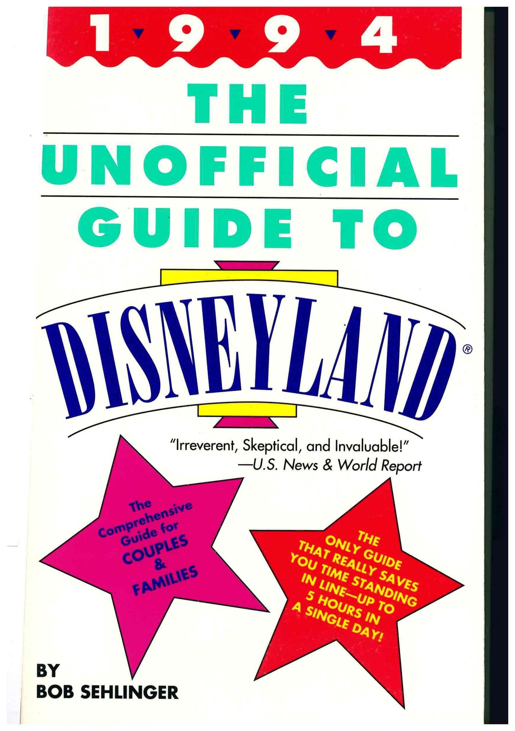Unofficial Guide to Disneyland (Frommer's Unofficial Guides) Leisure, Home & Garden