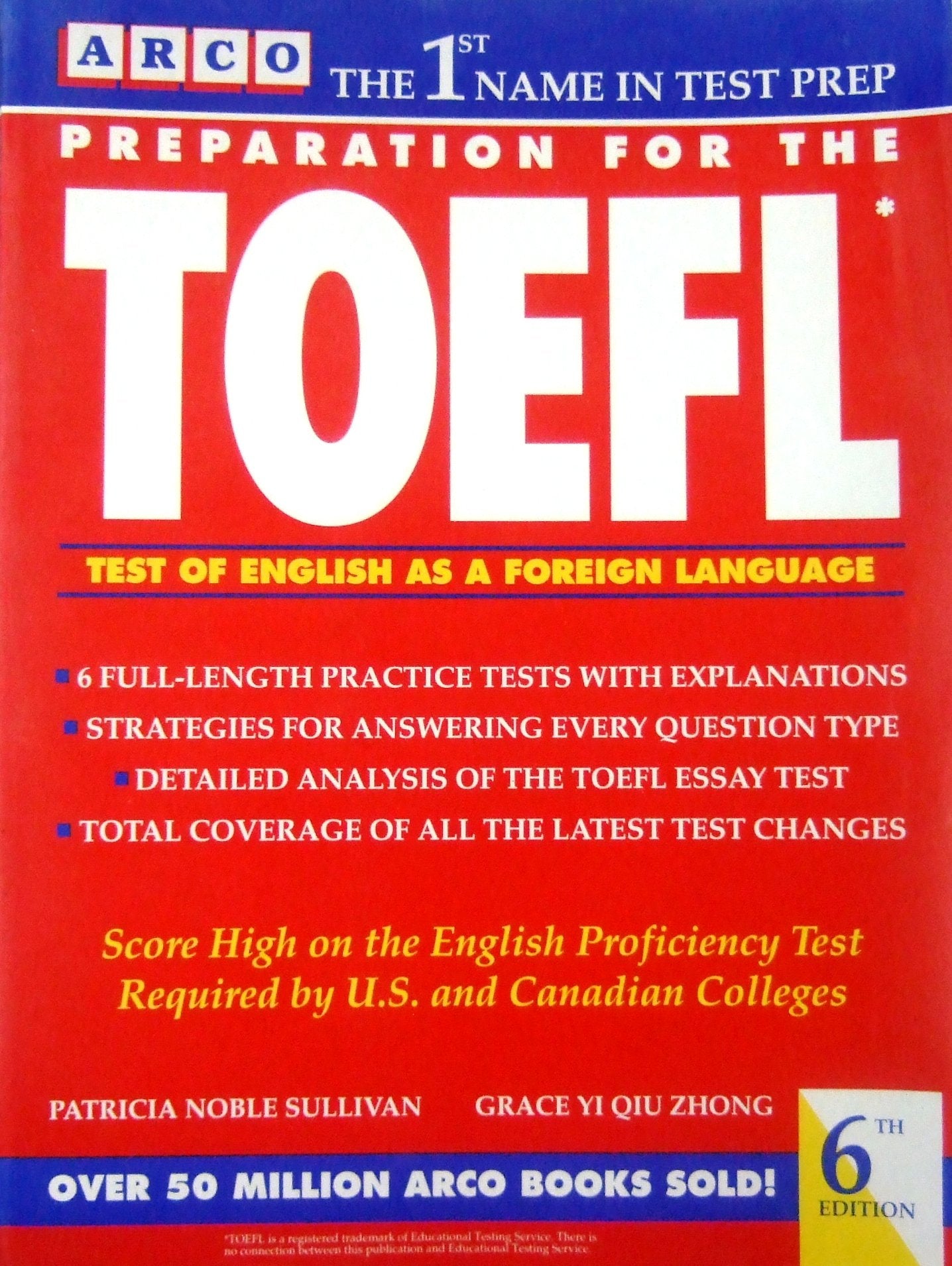 Preparation for the Toefl: Test of English as a Foreign Language book