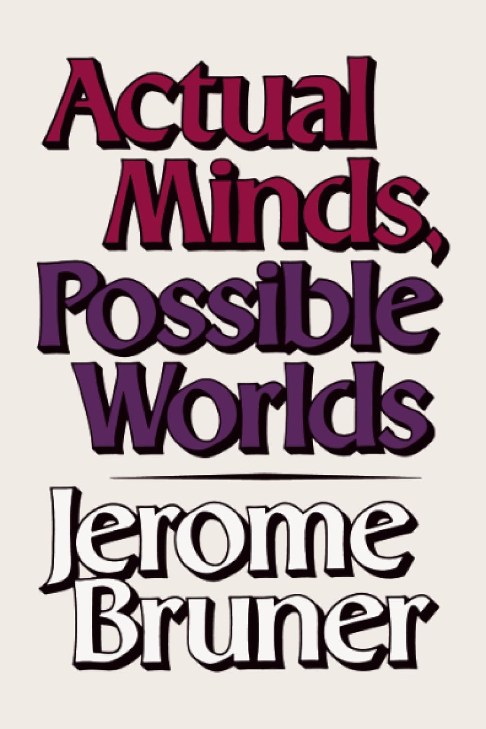 Product Image: Actual Minds, Possible Worlds (Jerusalem-Harvard Lectures)