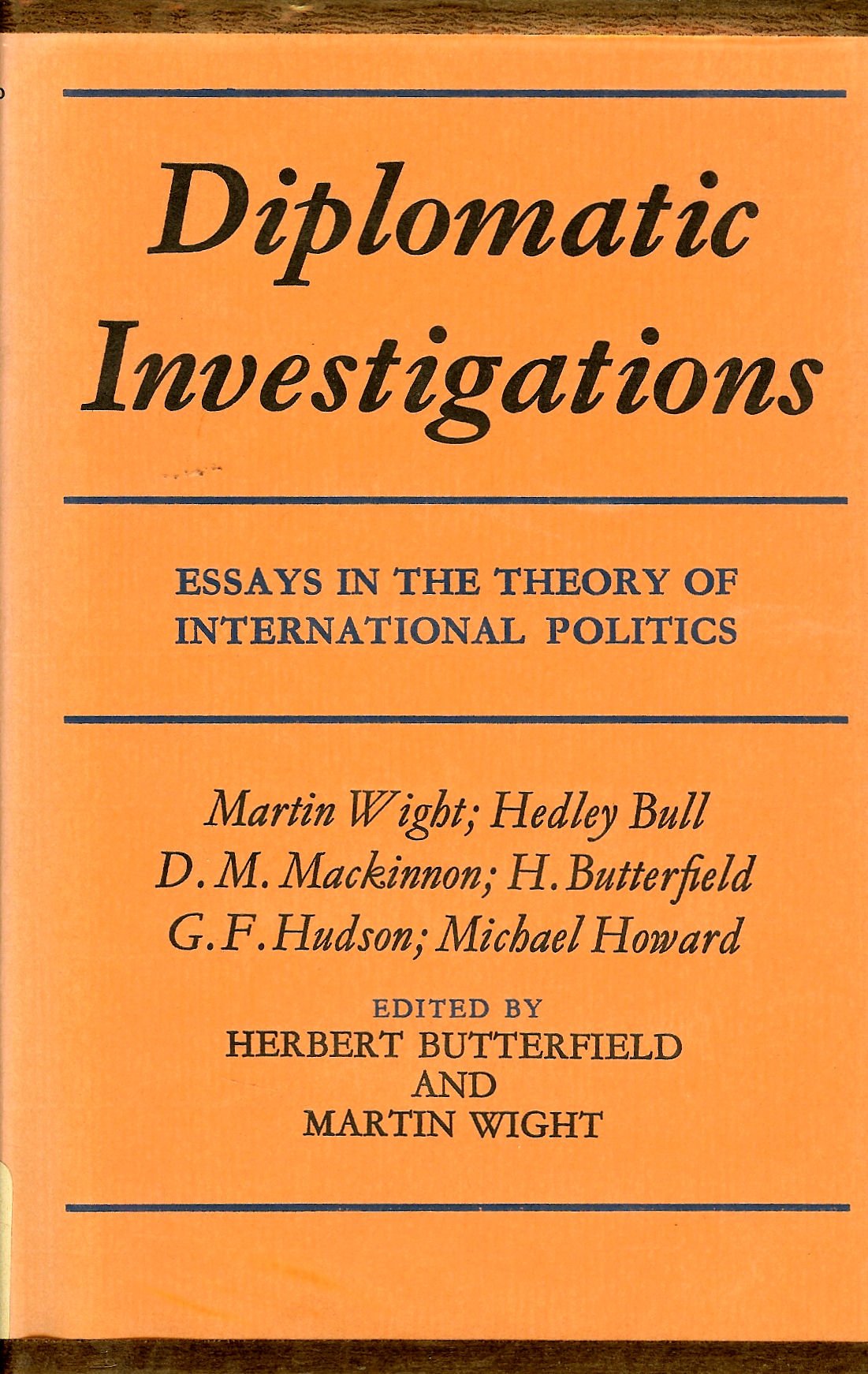 Butterfield: Diplomatic Investigations Books