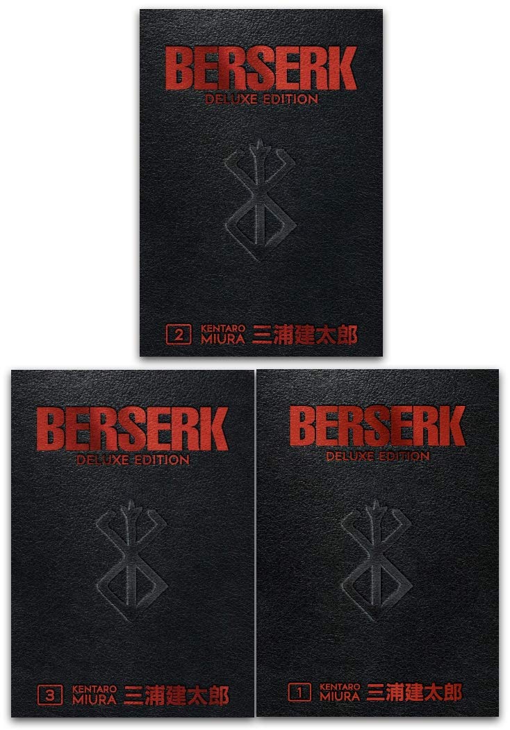 Bersererk Deluxe Editionsreihe 3 Bücher Sammlungsset (Berserk Deluxe Band 1, Berserk-Deluxe-Band 2, Berserk-Deluxe-Band 3) Manga