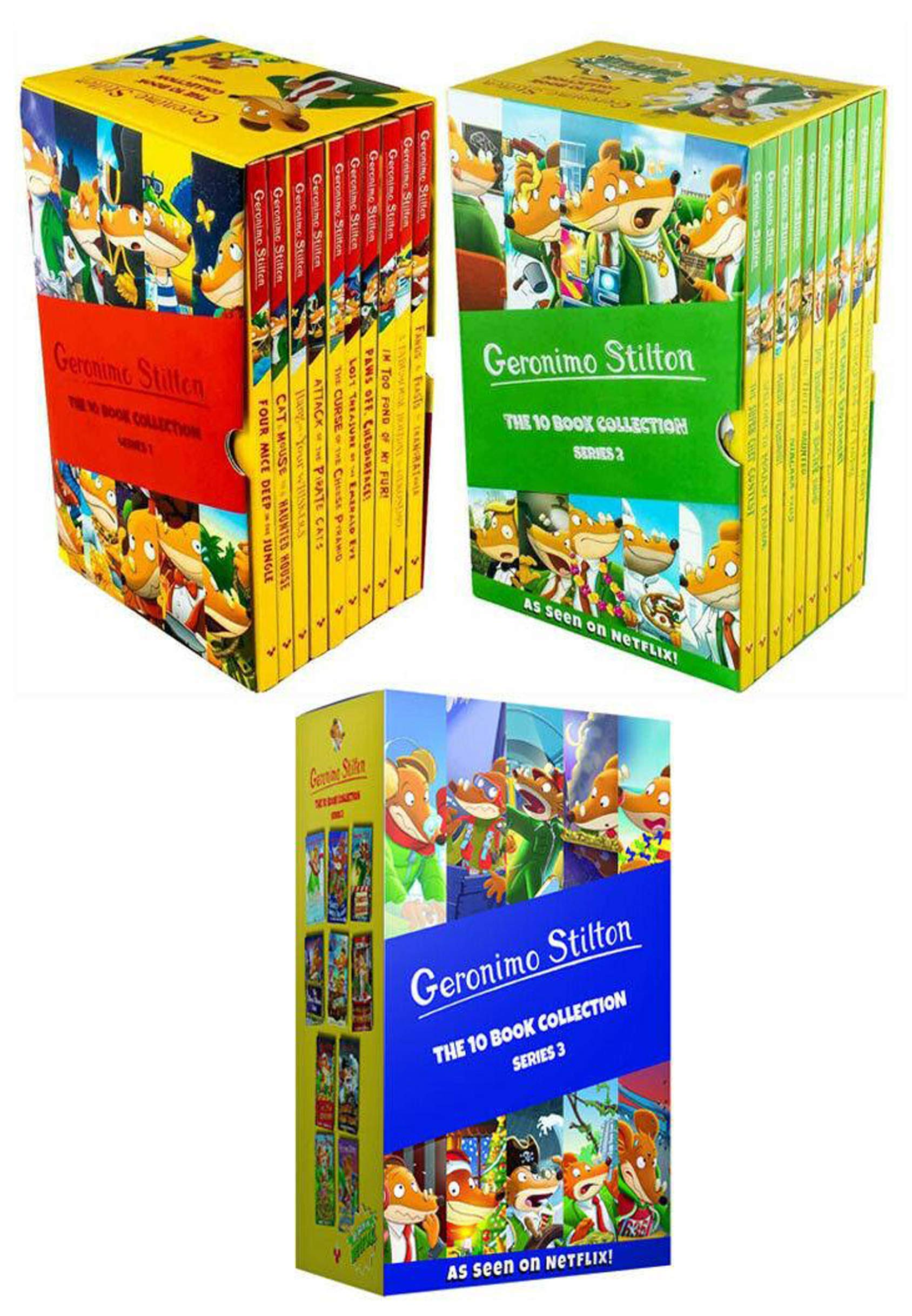 Geronimo Stilton Series 1, Series 2 and Series 3 - 30 Books Collection Box Set Classics