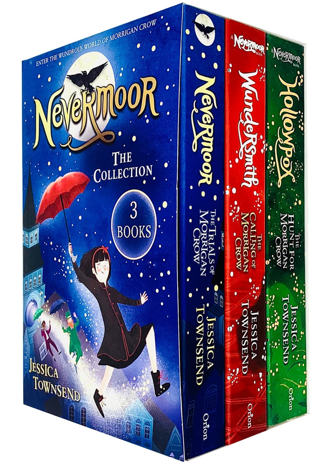 Morrigan Crow Series Collection 3 Books Set by Jessica Townsend (Hollowpox, Nevermoor, Wundersmith) Novels & Short Stories