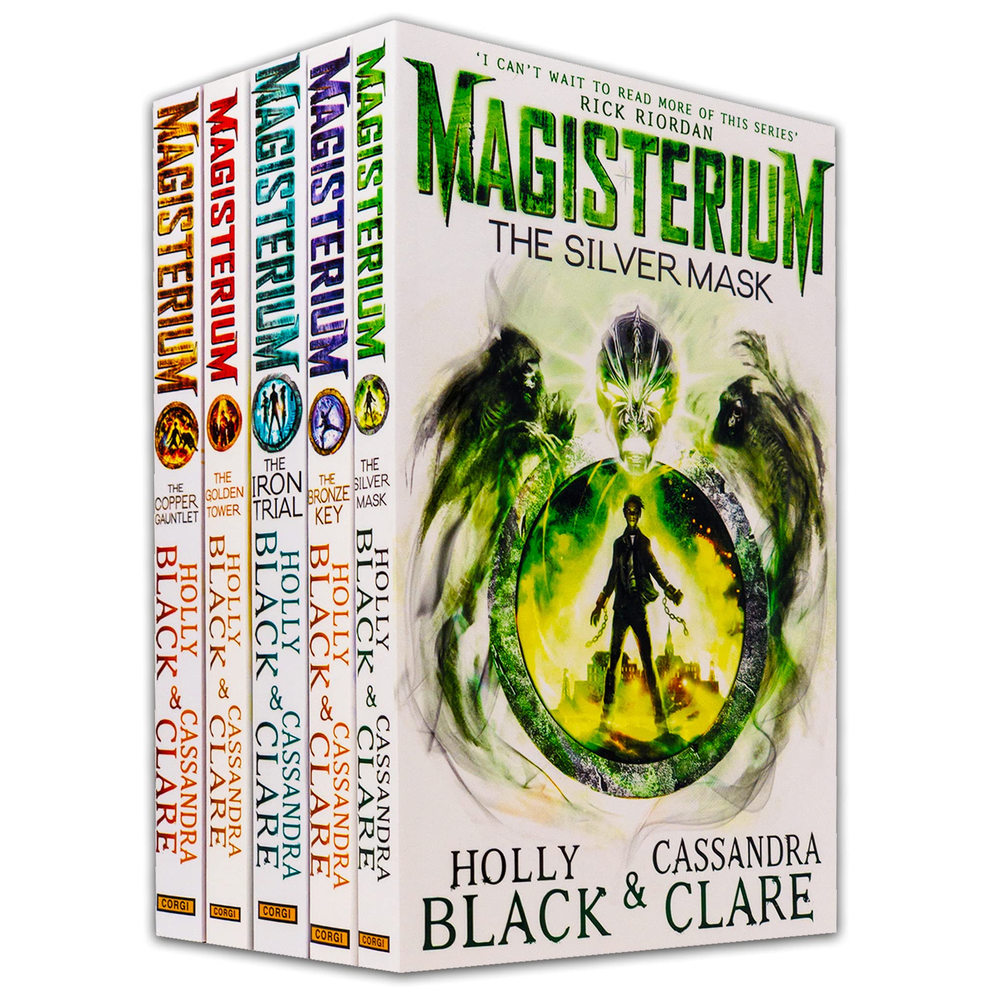 The Magisterium Series 5 Books Set (The Iron Trial, The Copper Gauntlet, The Silver Mask, The Bronze Key, The Golden Tower) Books