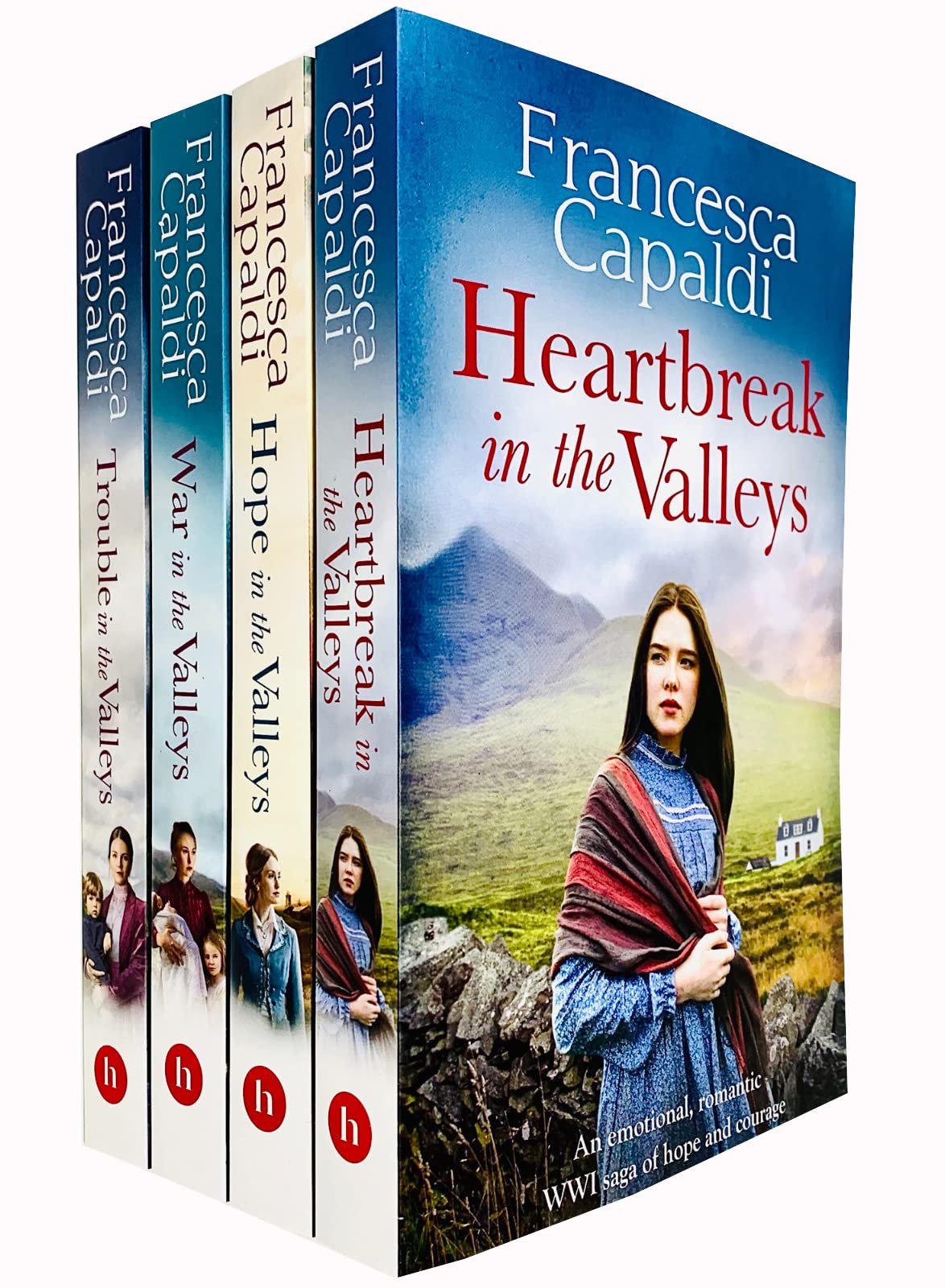 Francesca Capaldi 4-Bücher-Sammlungsset (Heartbreak in the Valleys, War in the Valleys, Hope in the Valleys, Trouble in the Valleys) Education