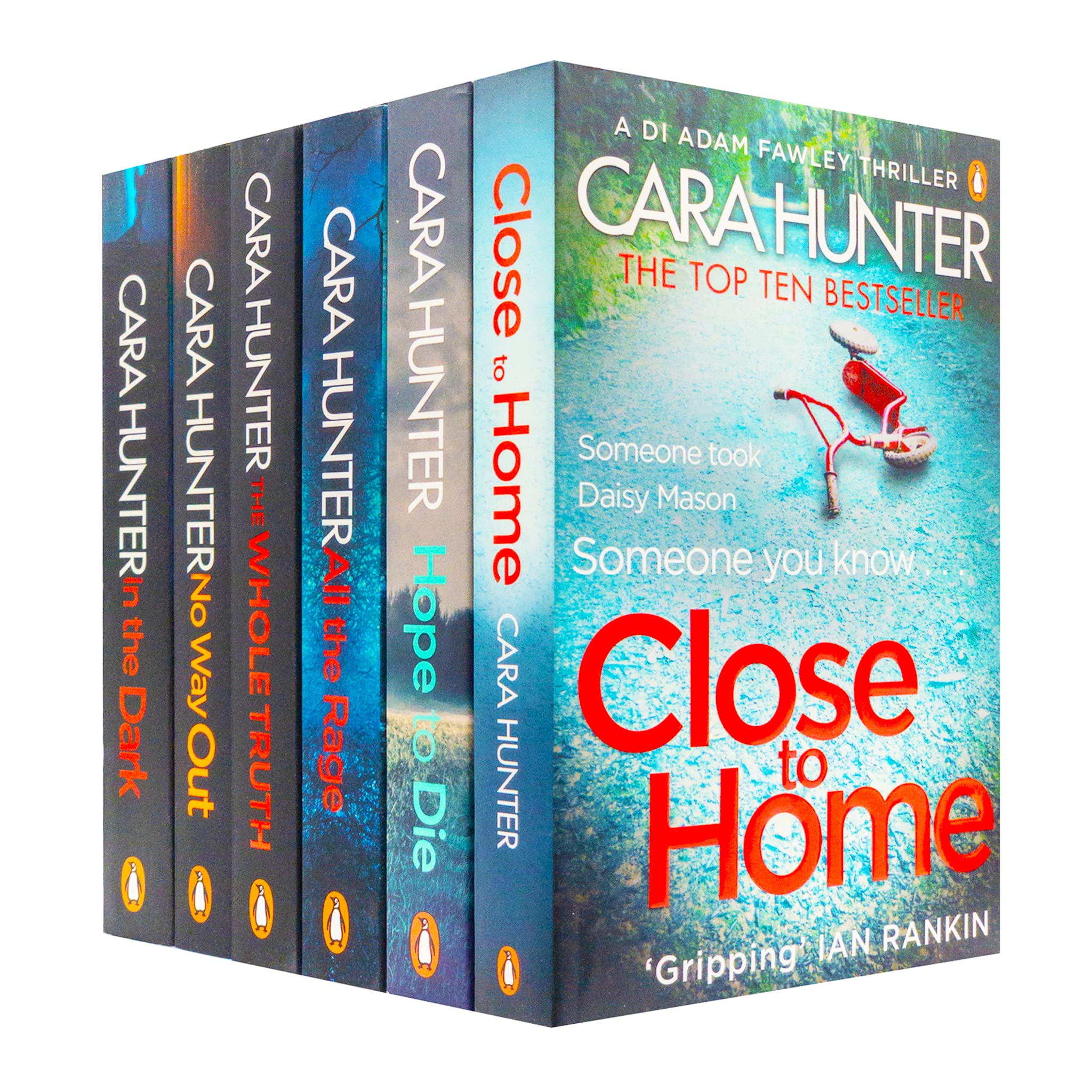 Cara Hunter DI Fawley Series 6 Books Collection Set (All the Rage, In the Dark, Close to Home, No Way Out, The Whole Truth, Hope to Die) Detective & CSI