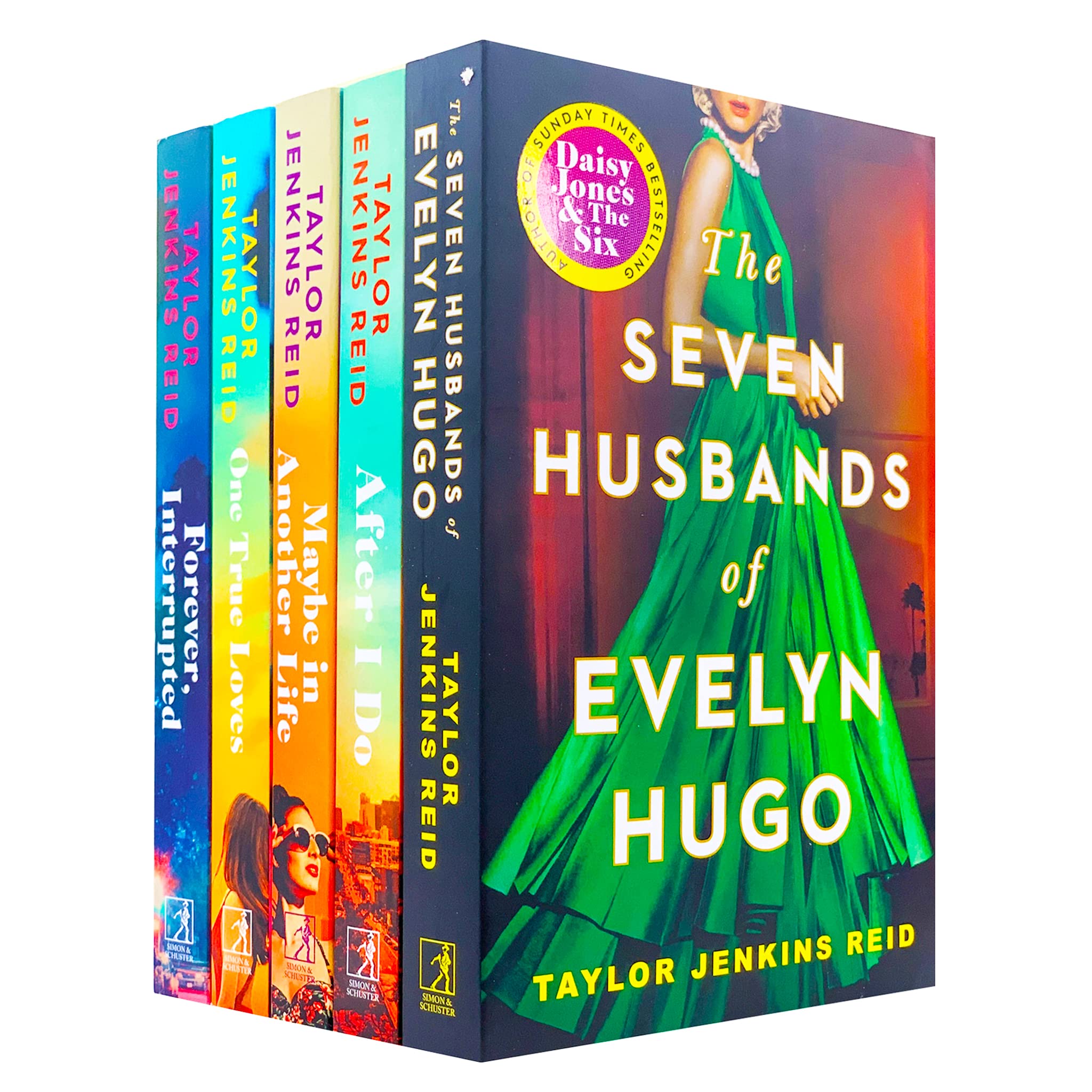 Taylor Jenkins Reid 5 Books Collection Set (Seven Husbands of Evelyn Hugo, Maybe in Another Life, After I do, One True Loves, Forever Interrupted) Contemporary literature Books