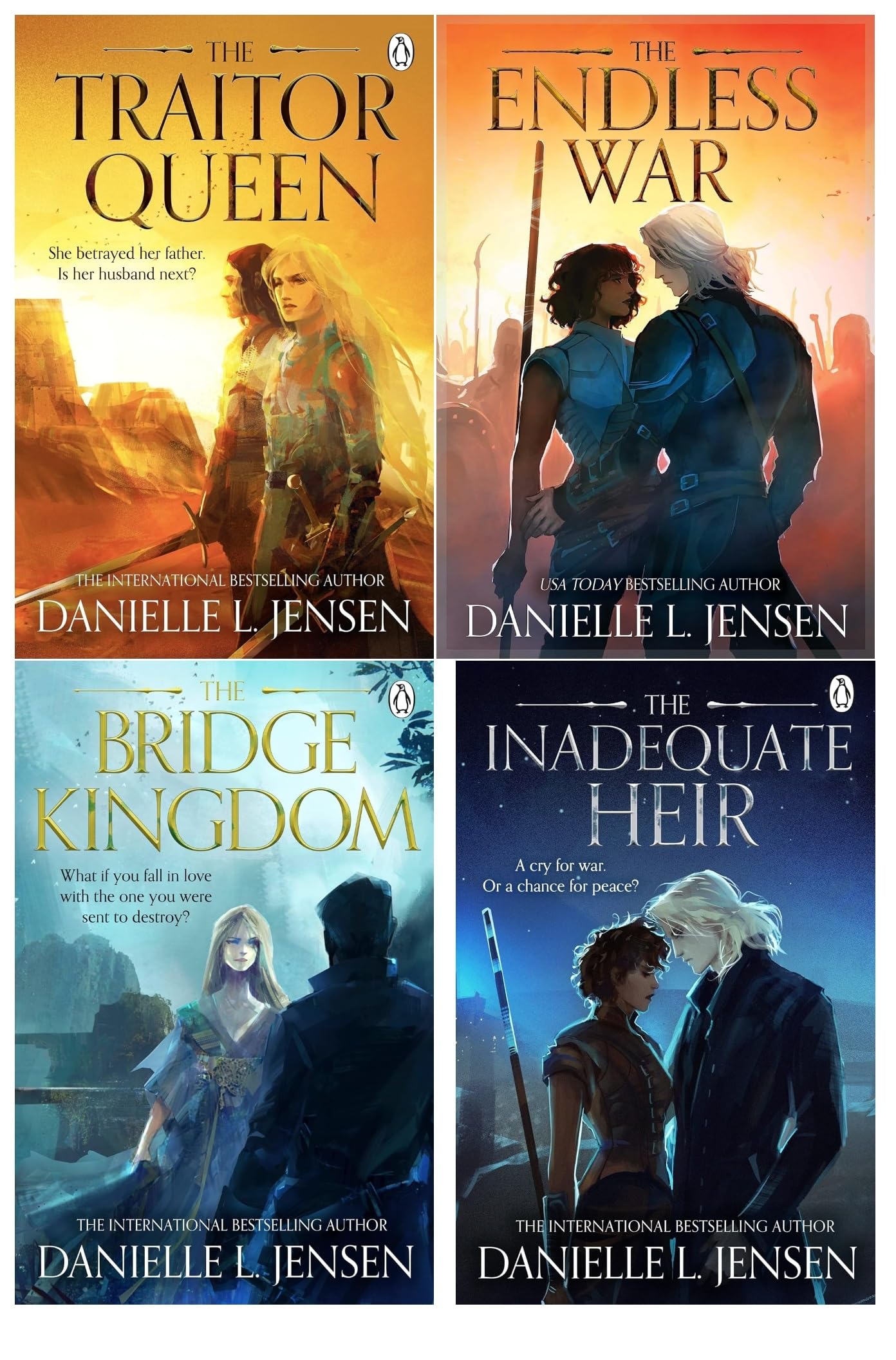 Danielle Jensen The Bridge Kingdom Series Collection 4 Books Set (Bridge Kingdom, Traitor Queen, Inadequate Heir, Endless War) book